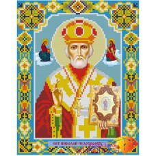 Картина стразами "Икона Николай Чудотворец"